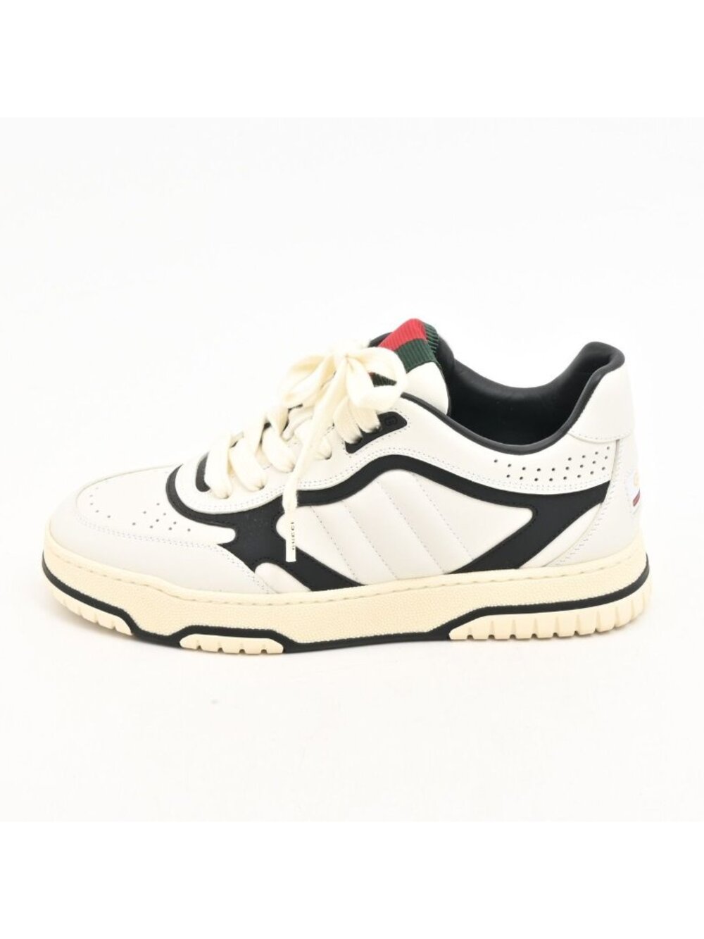 Gucci Sneakers Reweb White Black Multi Leather
